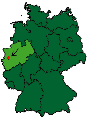 Die Lage Solingens in NRW